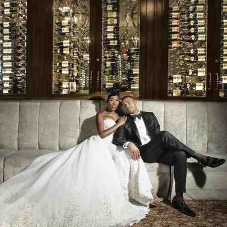 Ben Raymond and Karli Raymond sitting together after their wedding ceremony was over