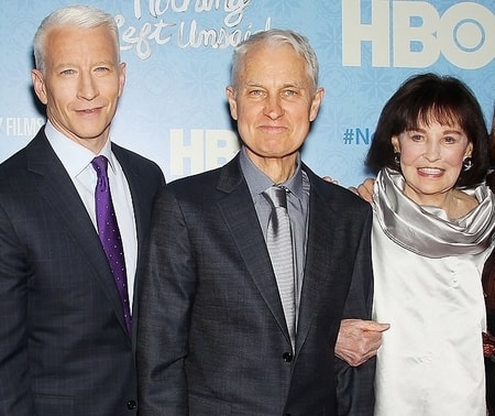 Leopold Stokowski Jr., Anderson Cooper, and Gloria Vanderbilt