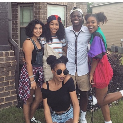 Benson spending time with her friends