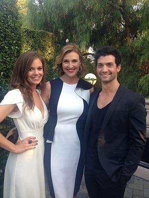 David with his co-stars