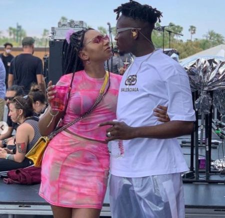  Mr Eazi and Temi Otedola having a quality time at Coachella
