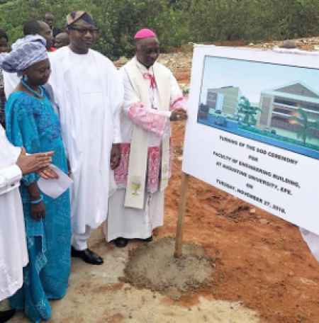 Femi Otedola inaugrating the oil Business