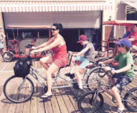 Mendte's wife, Dawn Stensland along with her kids