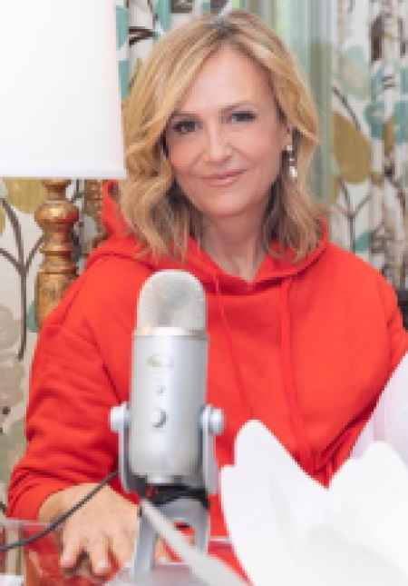 Jane McGarry as a radio host