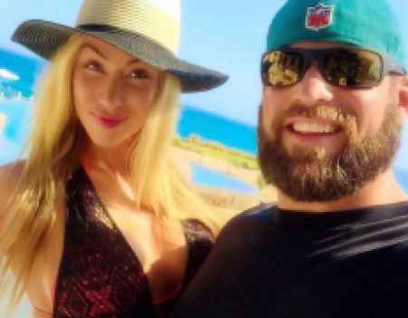 The married couple enjoying while on vacation