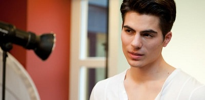 Dominique during a photo shoot