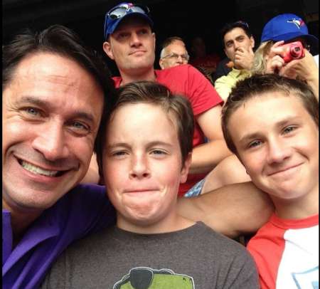 Francis with his sons in a game show. Know more about Francis' age, wiki, height, net worth, marital life, and many more