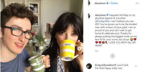 Lowe with her brother Frank