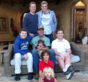 Shea along with his family