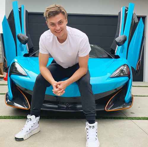 Carter showing his sports car