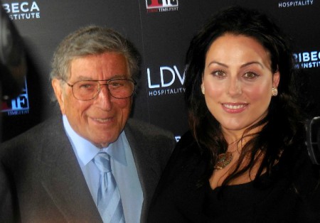 Tony Bennett with daughter Joanna Bennett