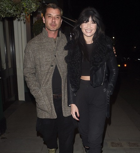Gavin Rossdale with his former girlfriend, Pearl Lowe