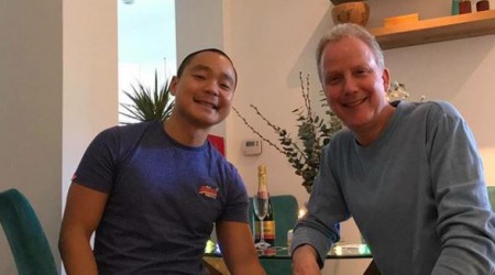 Julian with his friend, Will; Know Julian Worricker relationship, dating, affair