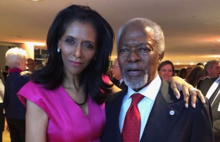 Zeinab Badawi with late Kofi Annan; Know her personal life, married, husband, kids, net worth