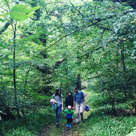  Rachel Burden with her husband and children.