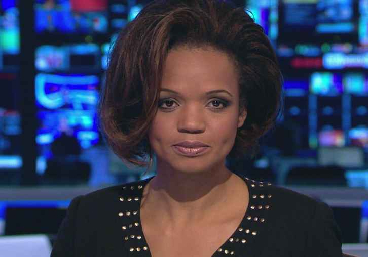 Lukwesa Burak in her studio ready for reading the news