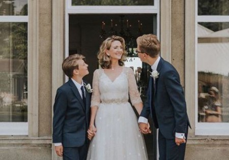 Victoria's sons Oliver and Joe