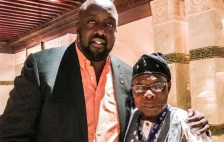 Alan Kasujja with  Nigerian President Olusegun Obasanjo; Know his personal life with professional life