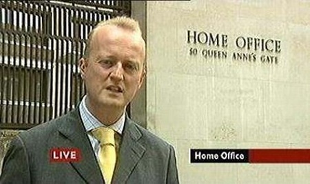 Shaun Ley presenting at Home Office