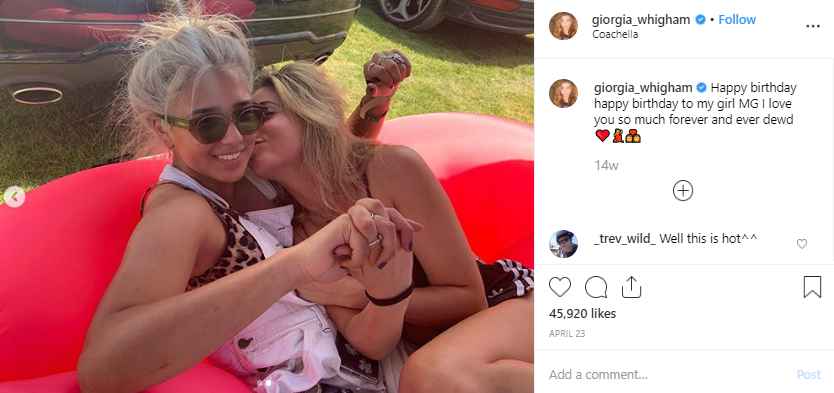 Giorgia Whigham with her rumored girlfriend Regina George