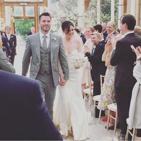 Emer Kenny and Rick Edwards walked down the wedding aisle on 28 May 2016