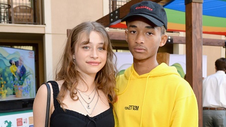Jaden Smith with his girlfriend