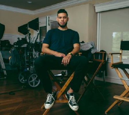 Image: Sarunas before interview