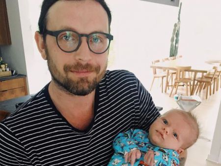 Nathan Followill with his son, Oliver