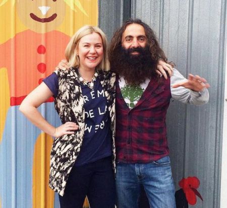 Costa Georgiadis with a friend