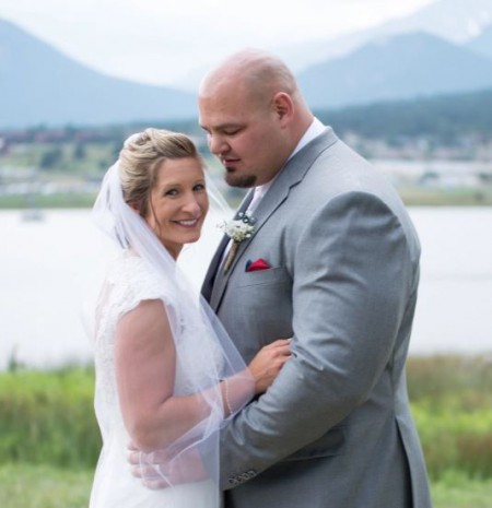 Brian Shaw and Keri Jenkins Shaw at their Wedding