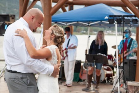 Brian and Keri Jenkins at their wedding 