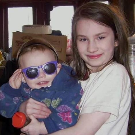 Snowbird Brown with her younger sister Rain