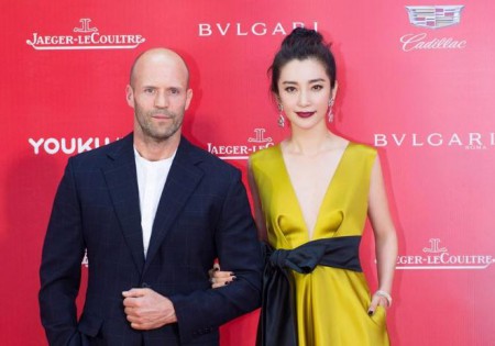 Li BingBing and Jason Statham