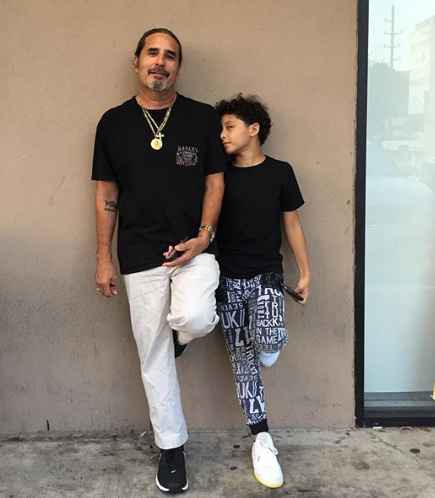 Jessica Kylie's father and her son via Instagram.