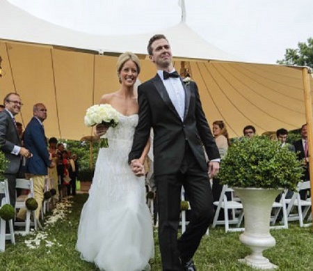 Sunlen Serfaty  and Alexis Leigh Serfaty in their wedding days