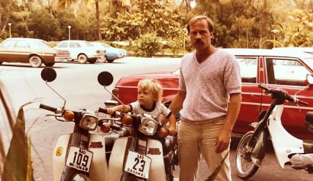 Tony with his father