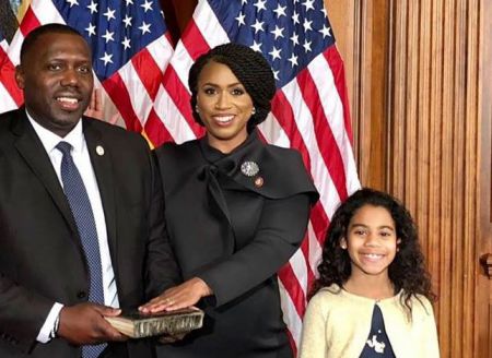 Conan with his wife and daughter; Conan and Ayanna married in 2014; Know about their kids