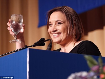 Margaret Talev is enjoying a toast