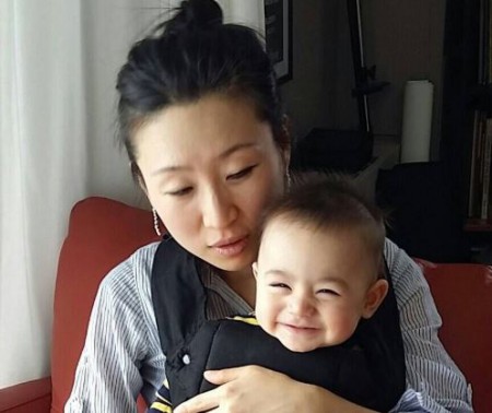 Soyeon Kate Lee with her youngest child