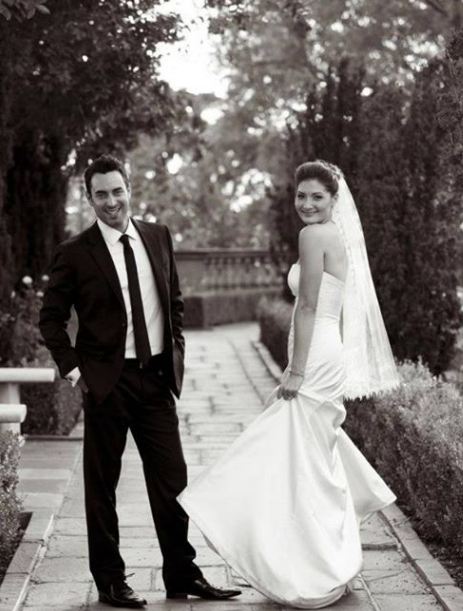 Liberte Chan (right) and her former husband Brian Chase (left) at their wedding day