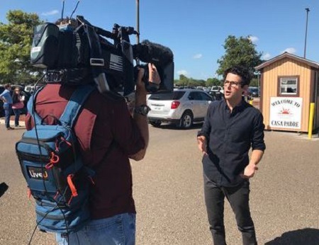 Image: Jacob Soboroff during his work