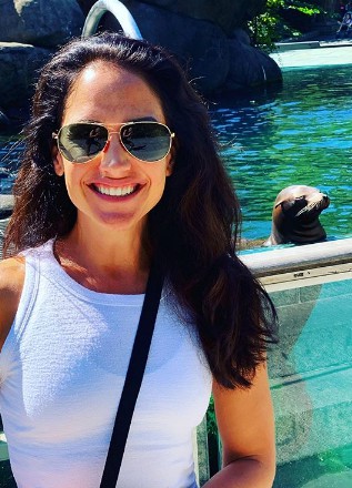 Emily Compagno while enjoying her holiday in Central Park Zoo