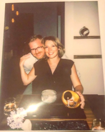 Lauren Cook with her husband, Kurt Braunohler