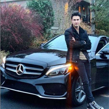 Picture: Gavin Leatherwood with his extortionate car