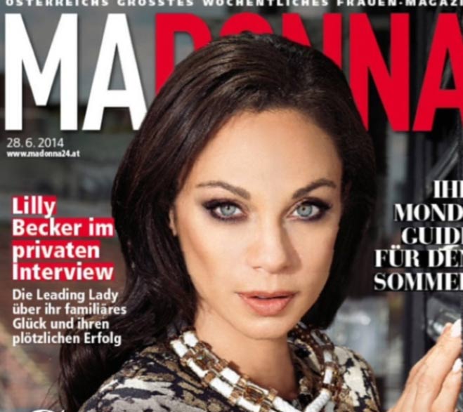 Lilly Becker as a cover model for MADONNA Magazine