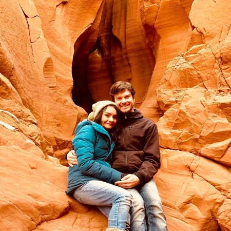 Michelle Lesco and her husband Brian Hoccheim visiting exotic places.