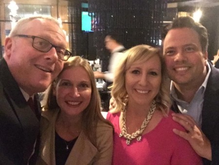 Maryna Ponomarenko and her spouse, Michael Caputo, with their friends
