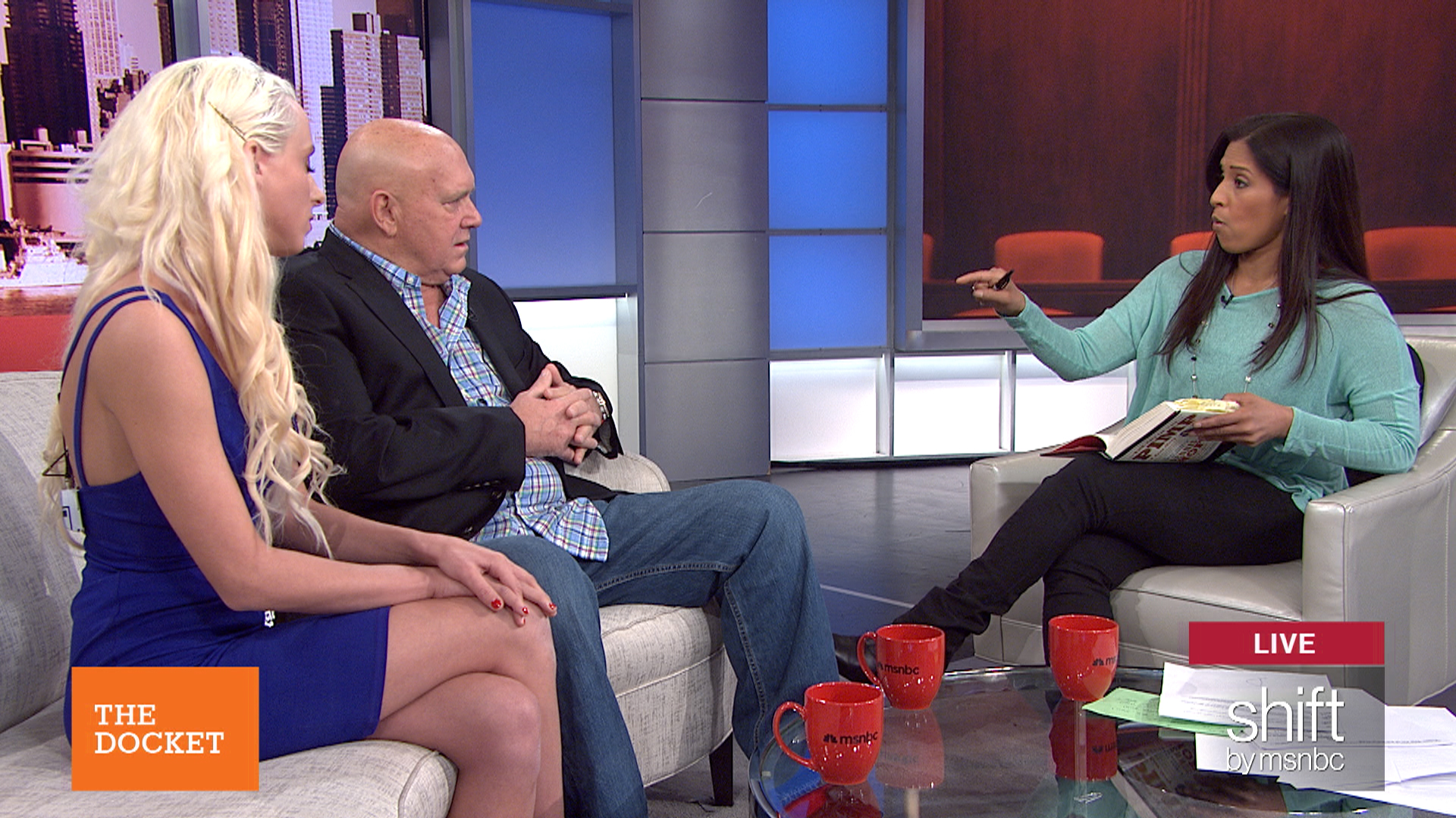 Seema taking interview of Dennis Hof