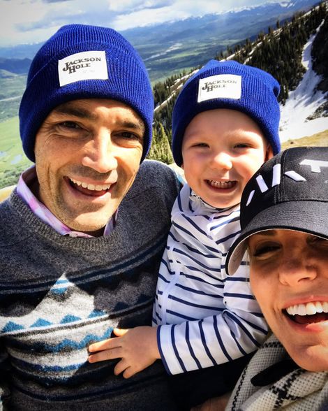 Anna Kaiser with her husband and a son Brooks