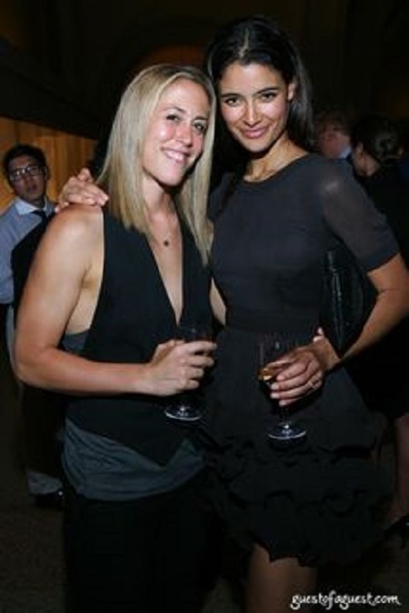 Love is in the air: Jessica Clark and Lacey Stone.